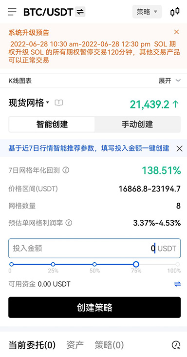 止盈止损设置